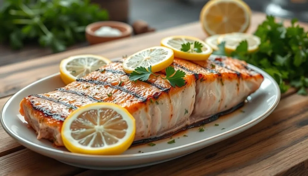 Grilled Lemon Herb Salmon